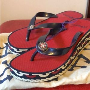 Brighton Nautical Flip Flops